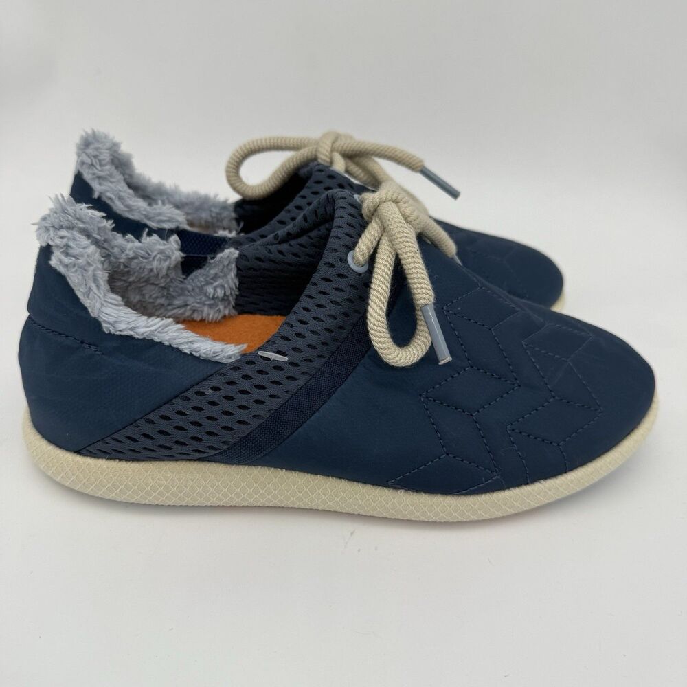 OluKai Mahiki Womens Size 7 Shoes Moonlit Ocean Faux Shearling Lined Slip-On New